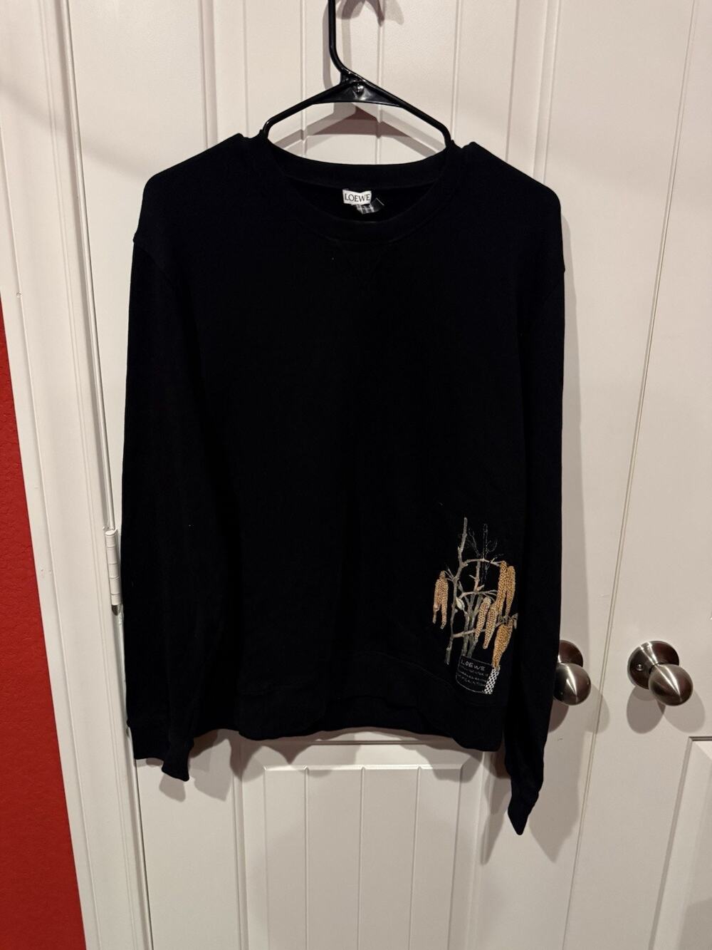 black Loewe Mackintosh Botanical sweatshirt Size XL